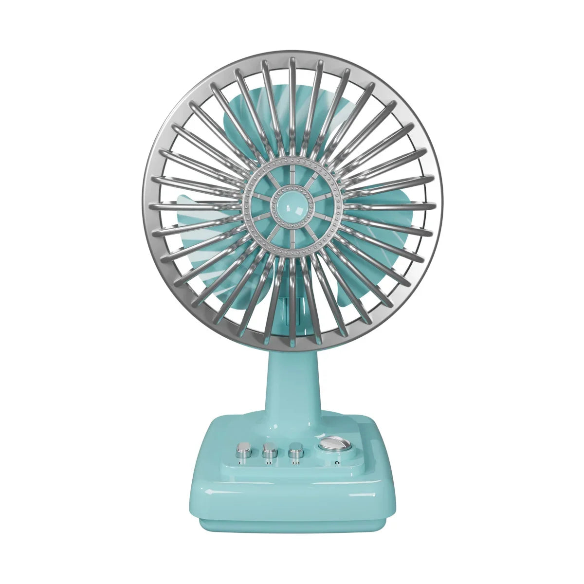 Desk Fan | Retro Design & Adjustable Speeds | Compact