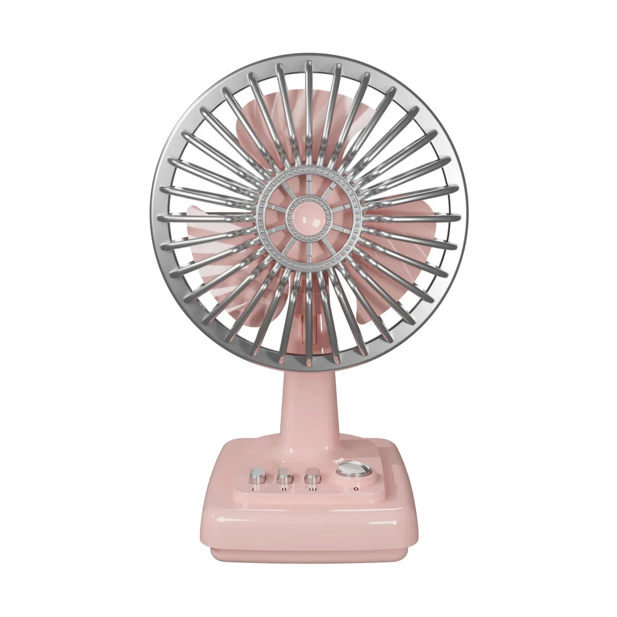 Desk Fan | Retro Design & Adjustable Speeds | Compact