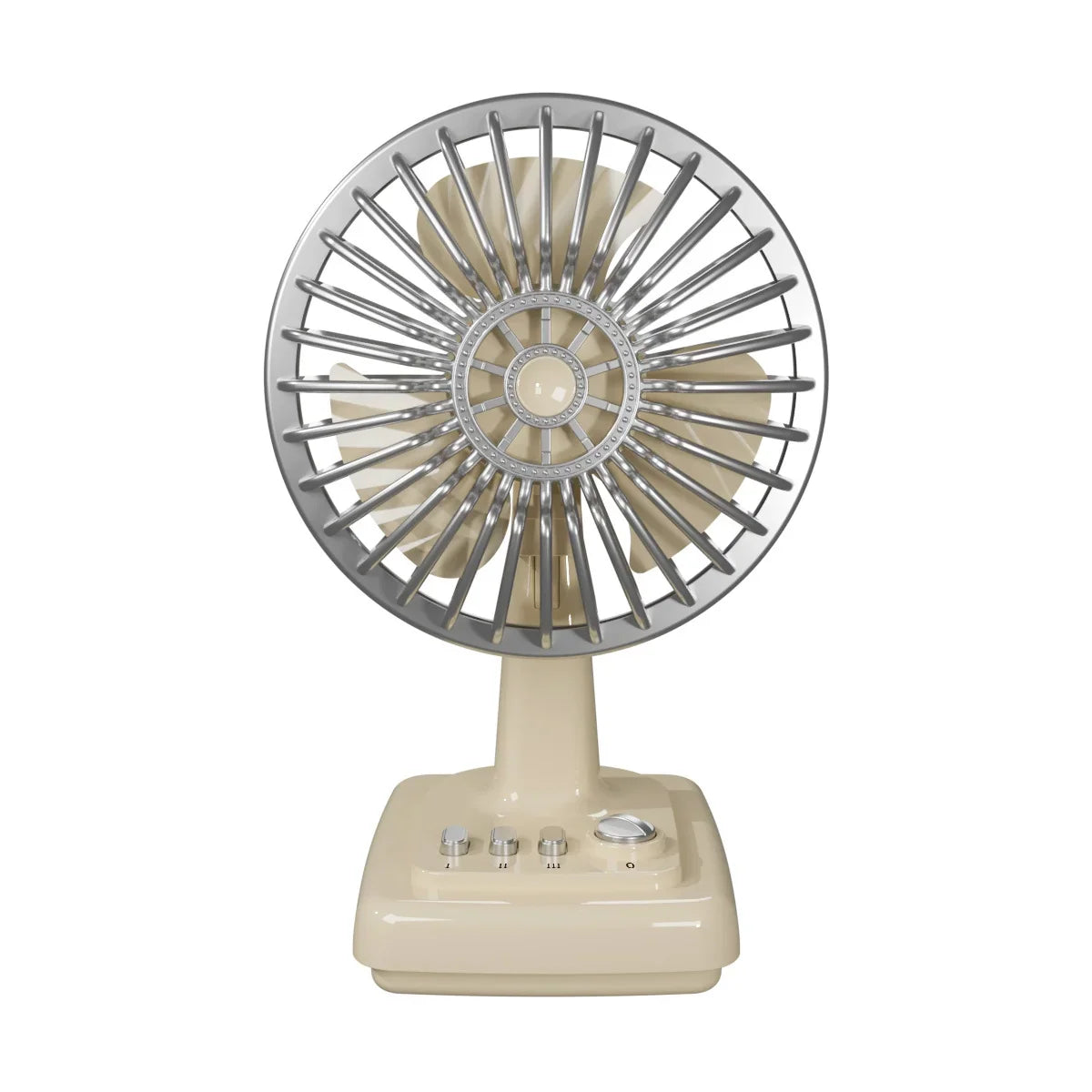 Desk Fan | Retro Design & Adjustable Speeds | Compact