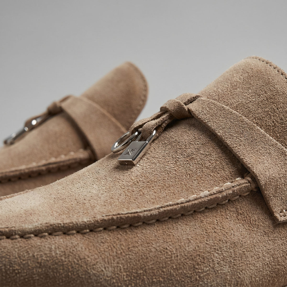 Desmond | Men's Suede Loafers with Metal Buckle
