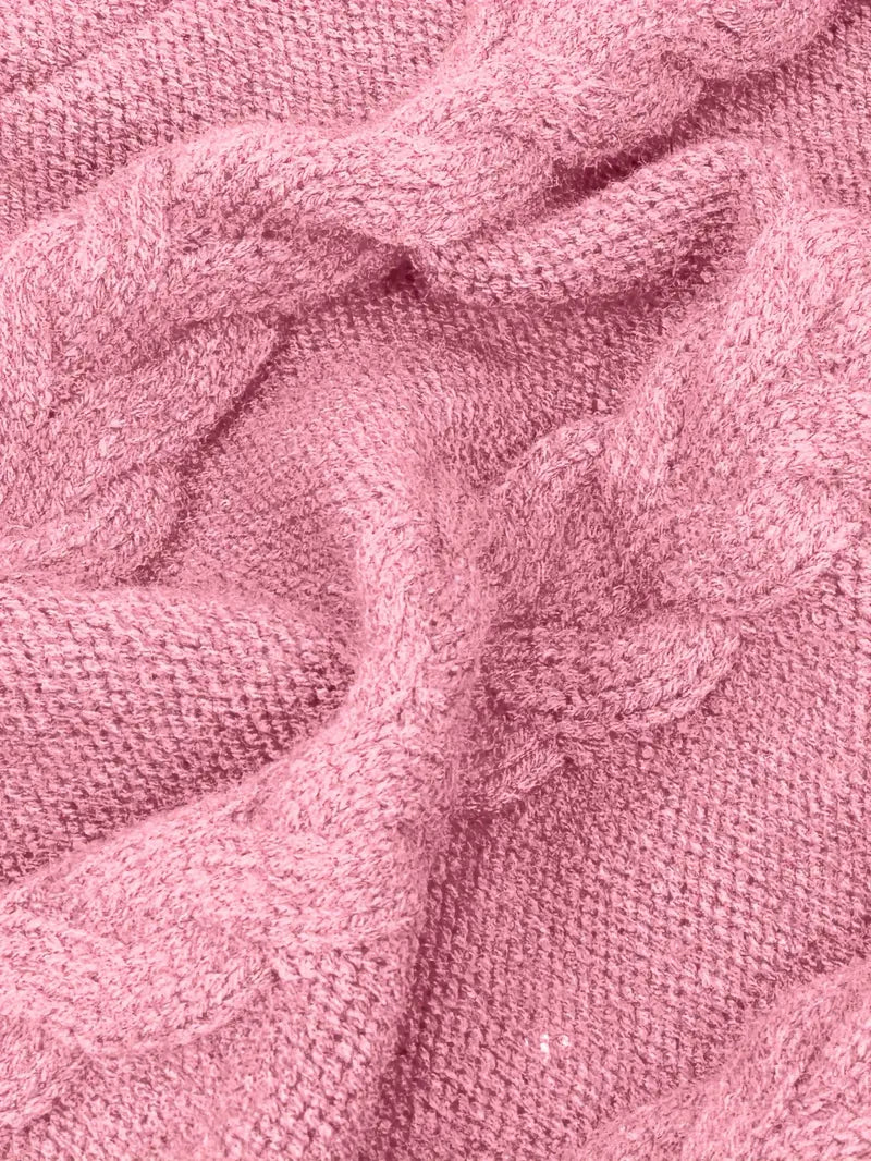 Helena | Oversized Cable Knit Turtleneck Sweater