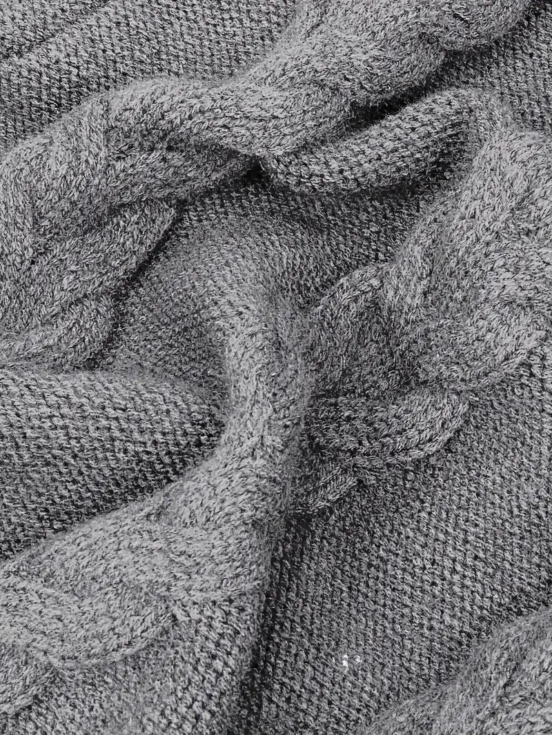 Helena | Oversized Cable Knit Turtleneck Sweater