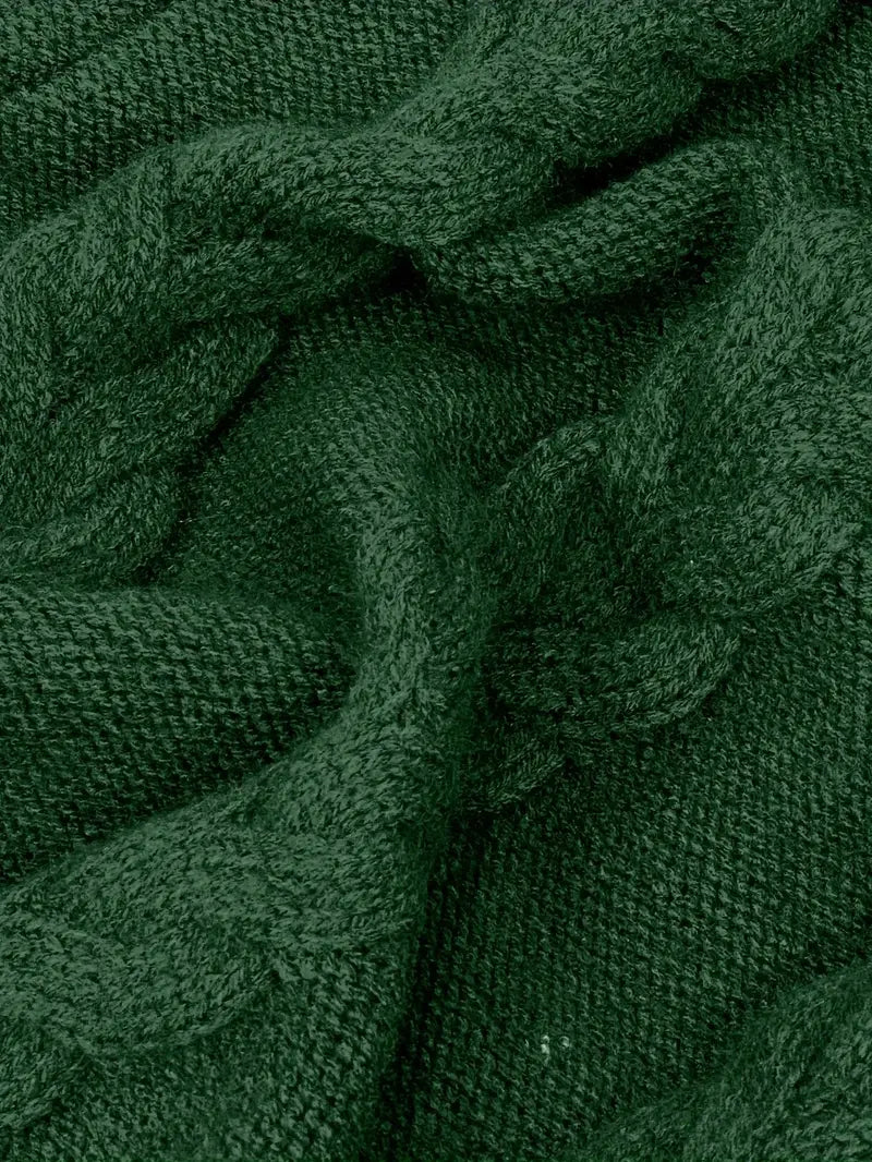Helena | Oversized Cable Knit Turtleneck Sweater