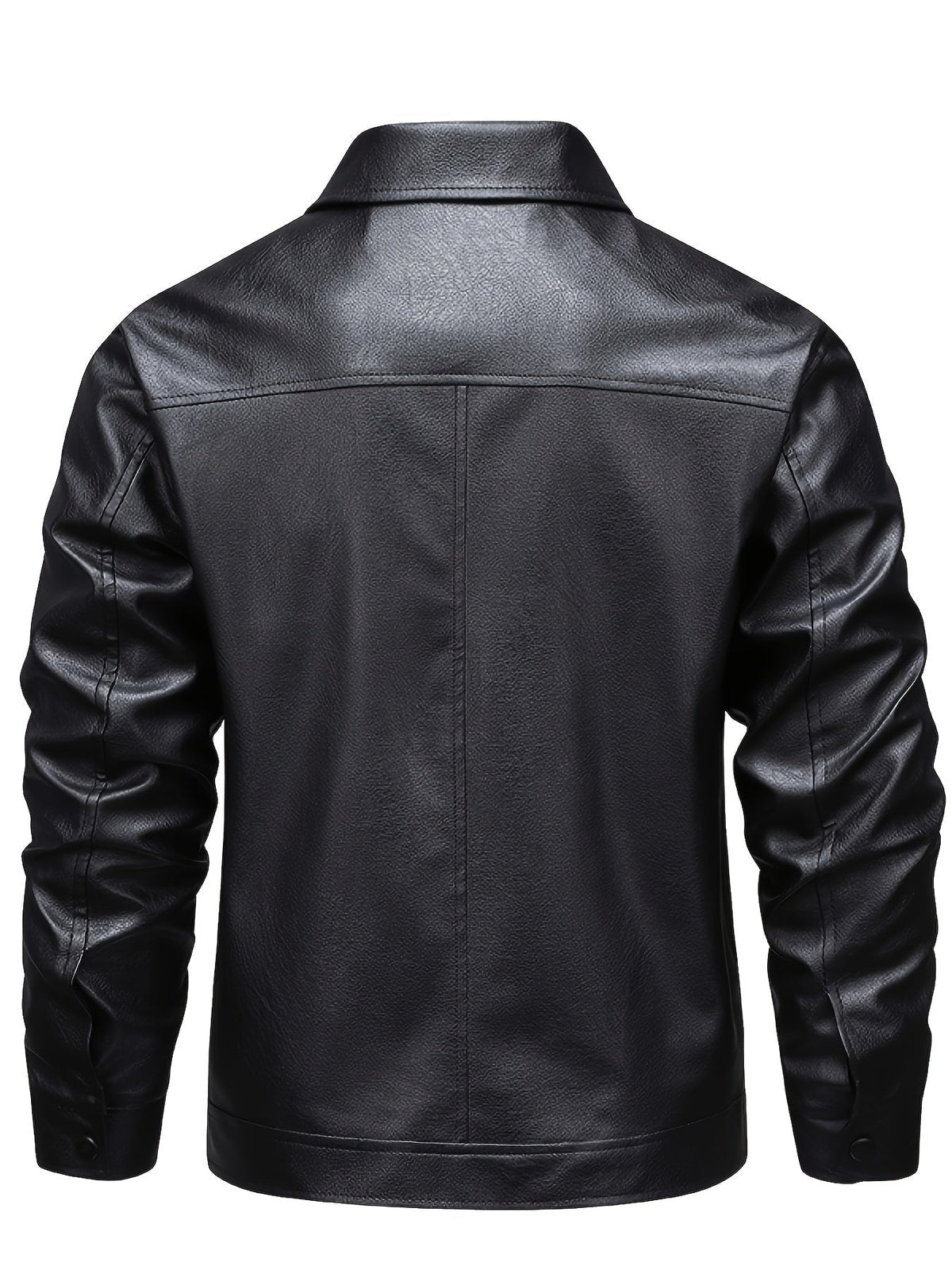 Men's Zip-Up Leather Moto Jacket | Dylan