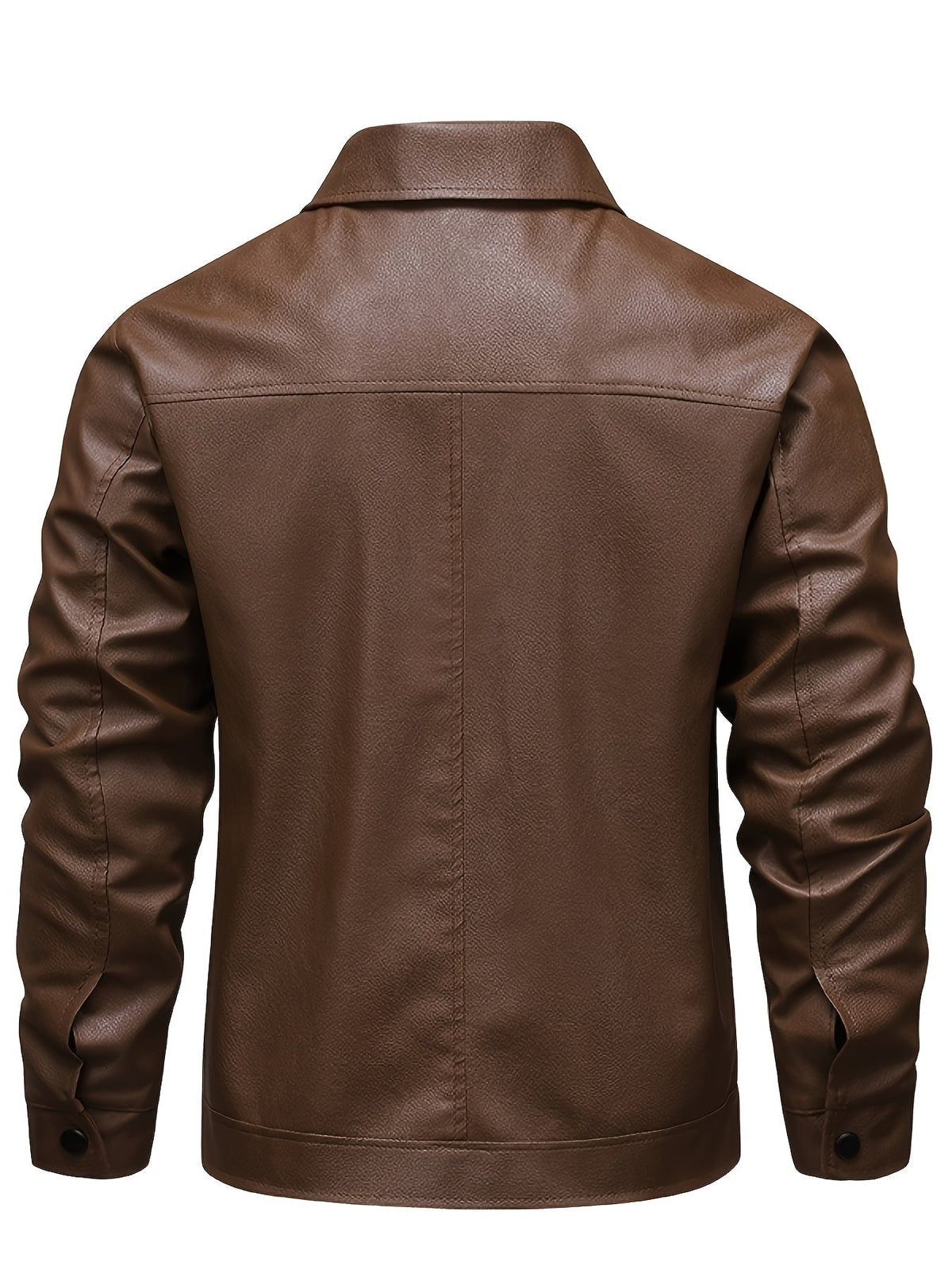 Men's Zip-Up Leather Moto Jacket | Dylan