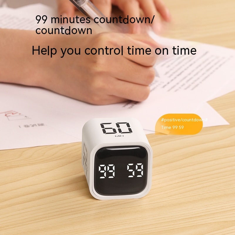 Digital Cube with LED Display for Work Study and Fitness Countdown
