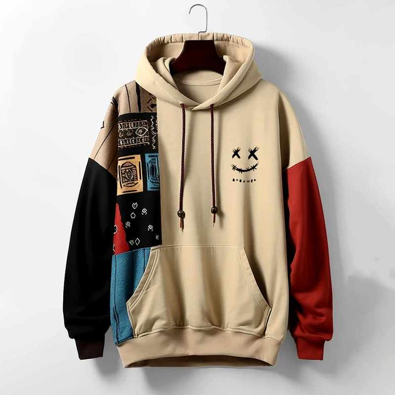 Dion - Men's Graphic Cotton Zip Front Hoodie Sweatshirt