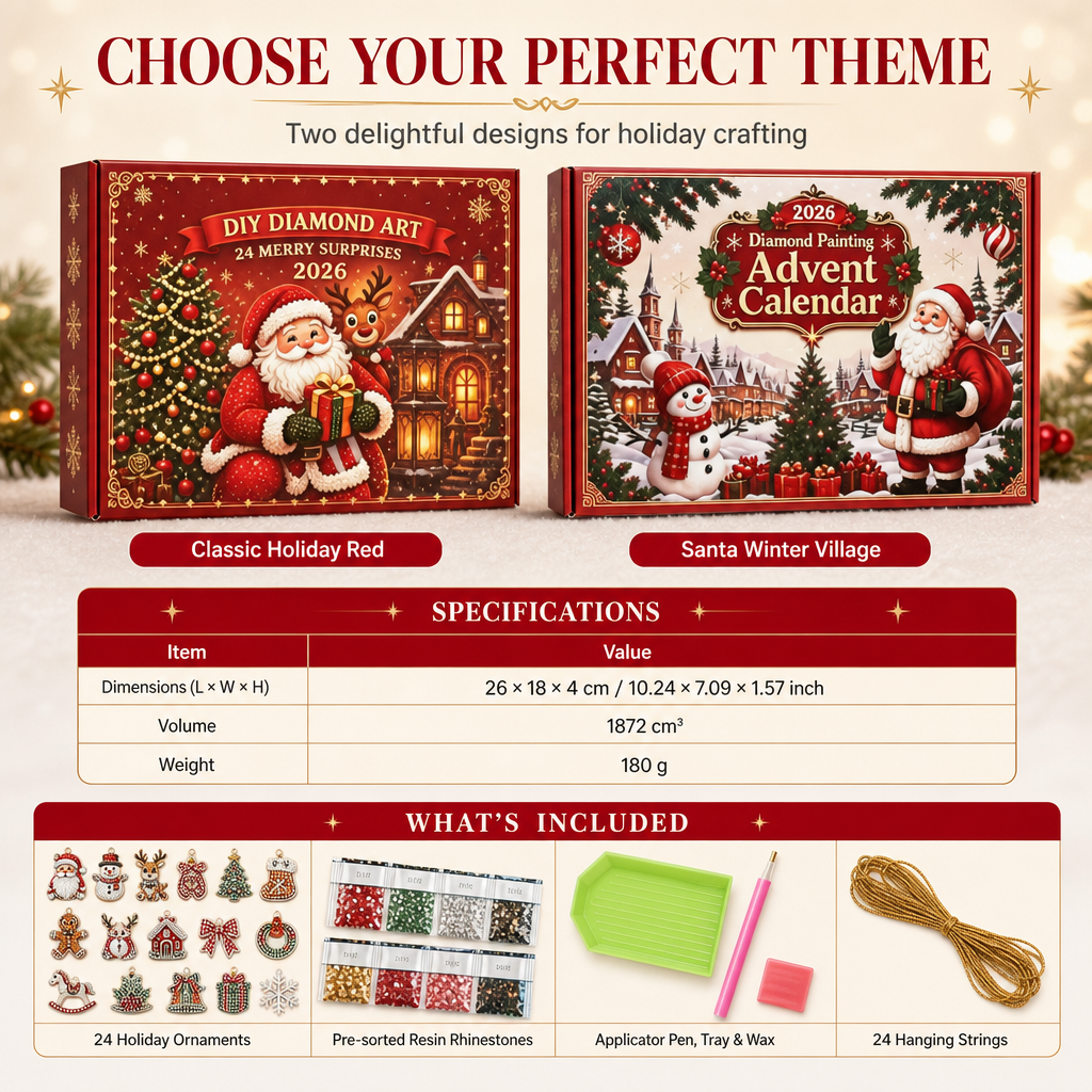DIY Christmas Ornament Advent Calendar 2026 – 24 Days