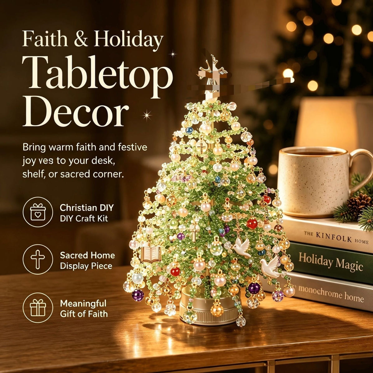 DIY Lighted Holiday Tabletop Tree Kit