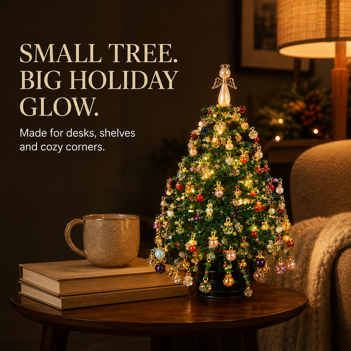 DIY Lighted Holiday Tabletop Tree Kit