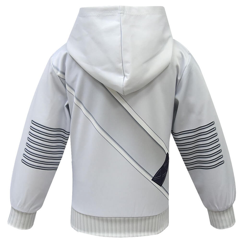 Dj Costume Hoodie and Sweatpants Set with LED Light-Up Mask