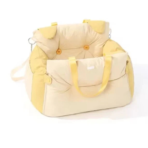 Dog Bed | Panda-Shaped Tufted Plush & Removable Machine-Washable Cover | 60 x 50 x 30 cm