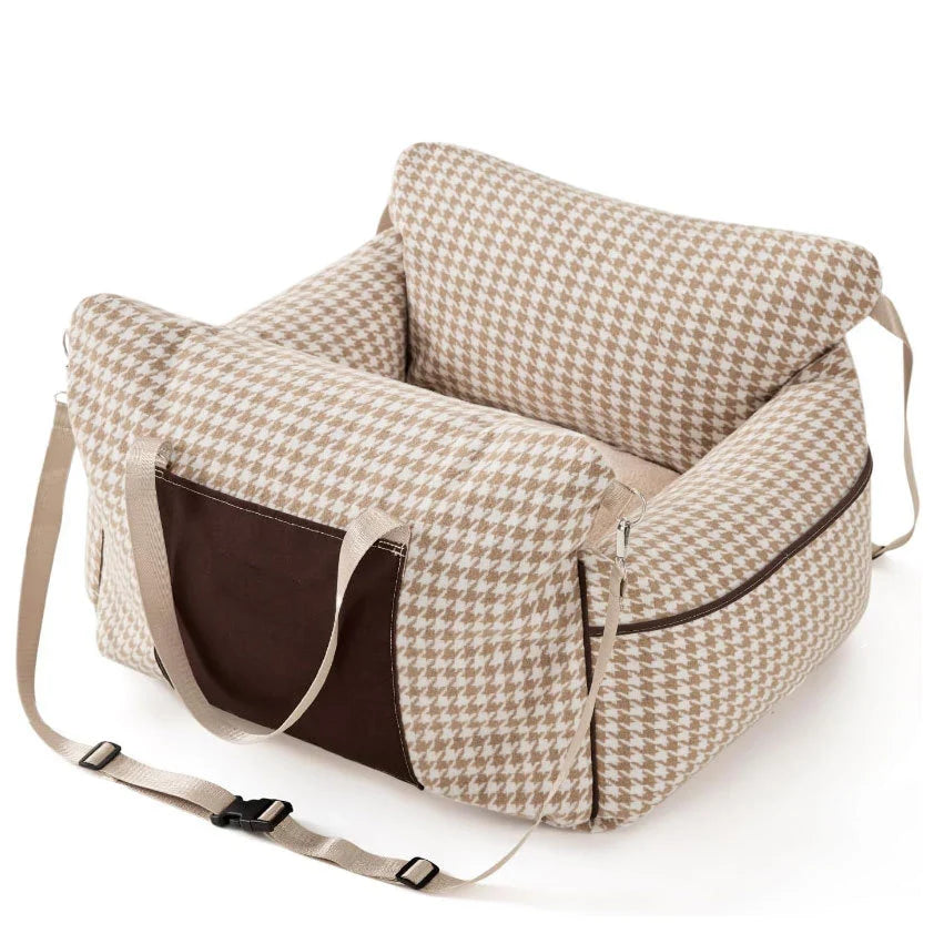 Dog Bed | Portable Lounge & Machine-Washable | With Side Pocket