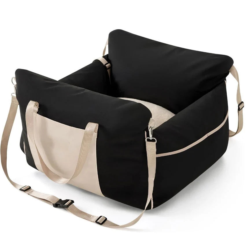Dog Bed | Portable Lounge & Machine-Washable | With Side Pocket