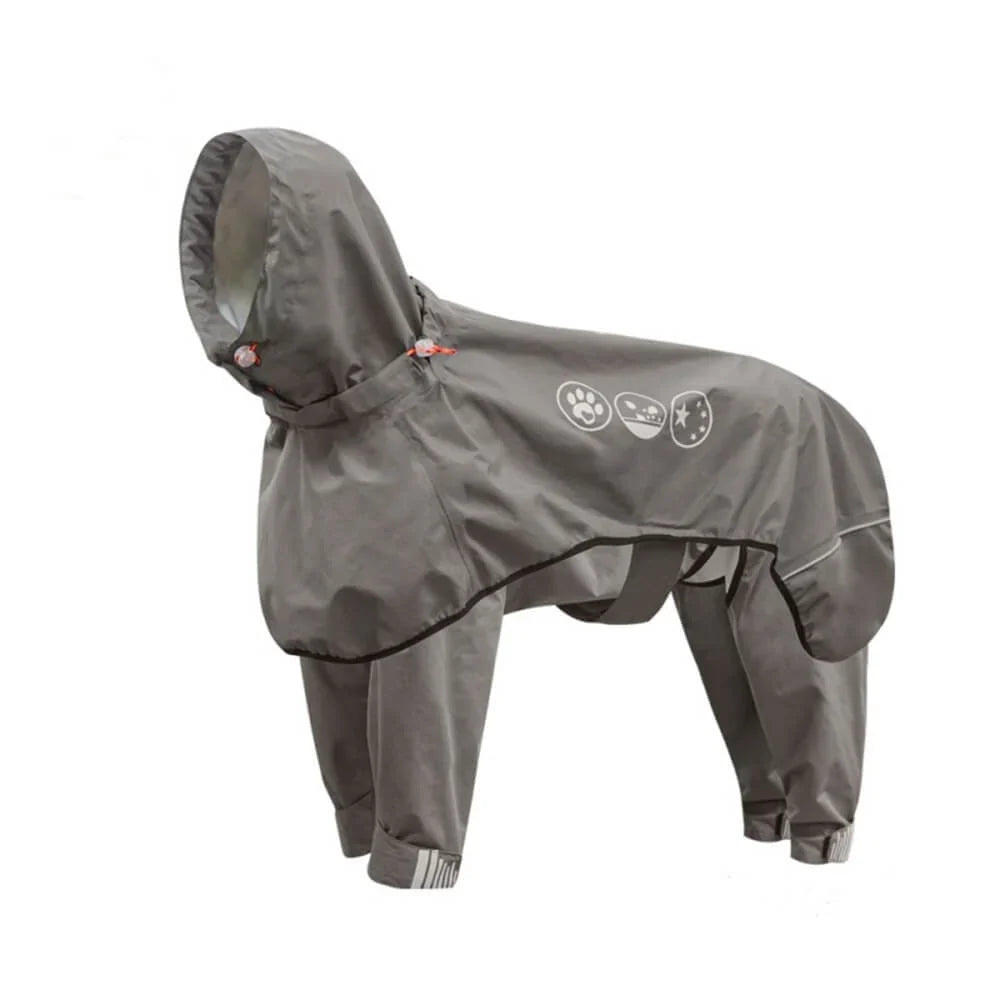 Dog Raincoat | Waterproof Hooded & Reflective Strips