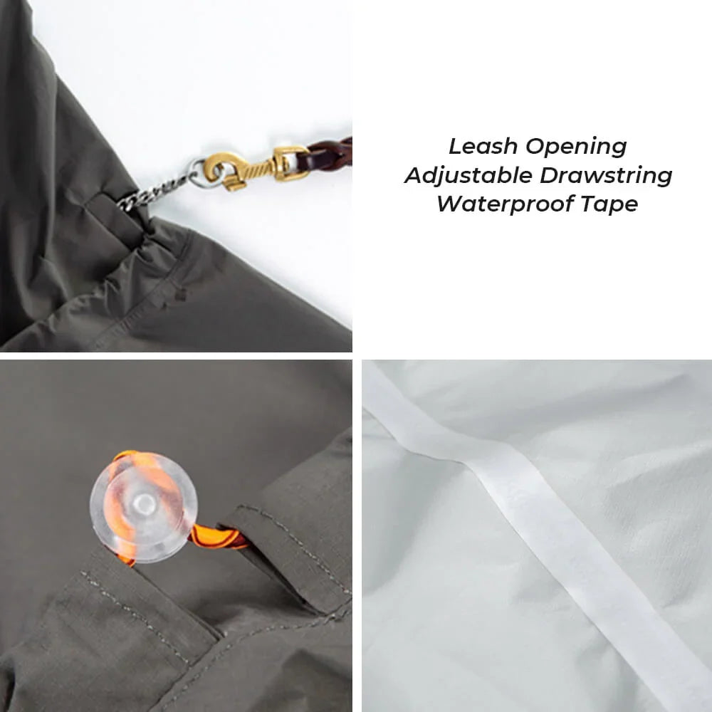 Dog Raincoat | Waterproof Hooded & Reflective Strips