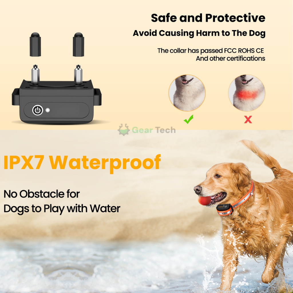 Dog Training Collar with Remote Control Waterproof Shock with Long Range