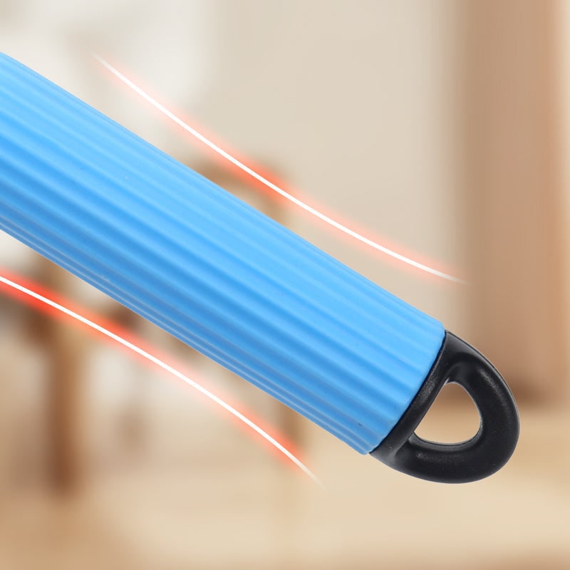 Dog Undercoat Brush with Double-Sided Rake and Curved Steel Teeth for Dematting