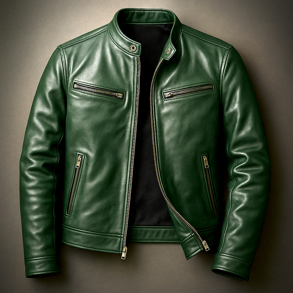 Dominik | Men's Vintage Leather Jacket in Timeless Cut