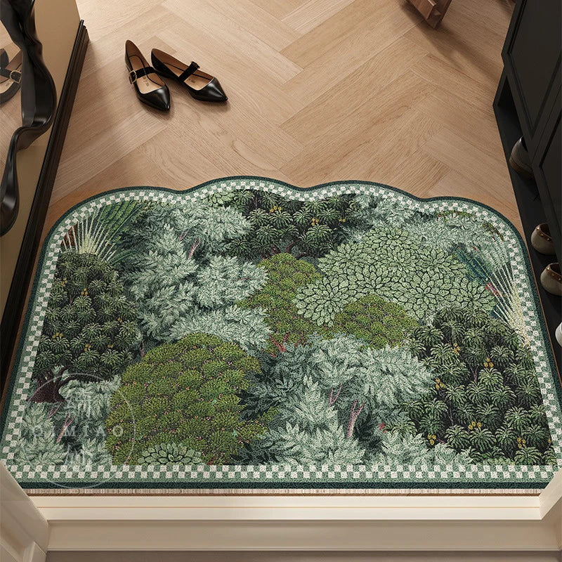 Doormat | Vibrant Floral Design & Non-Slip Backing