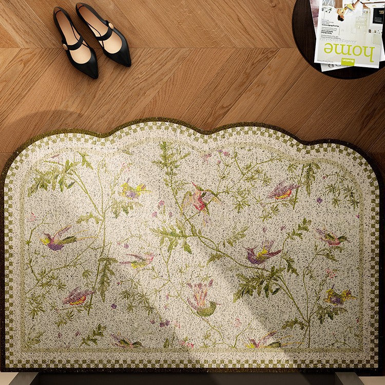 Doormat | Vibrant Floral Design & Non-Slip Backing