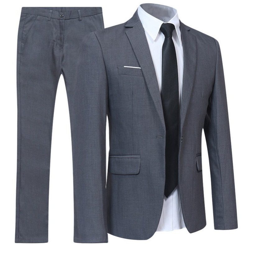 Double-Breasted Suit Set for Men