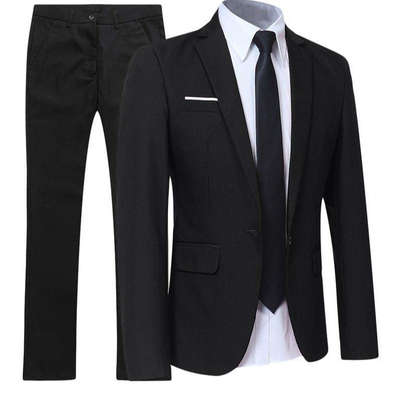 Double-Breasted Suit Set for Men
