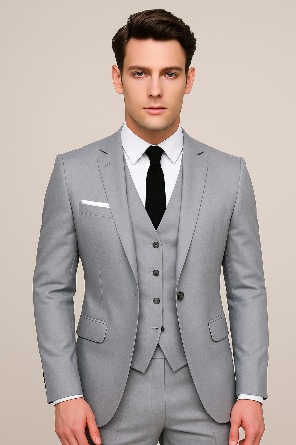 Double-Breasted Three-Piece Suit for Men