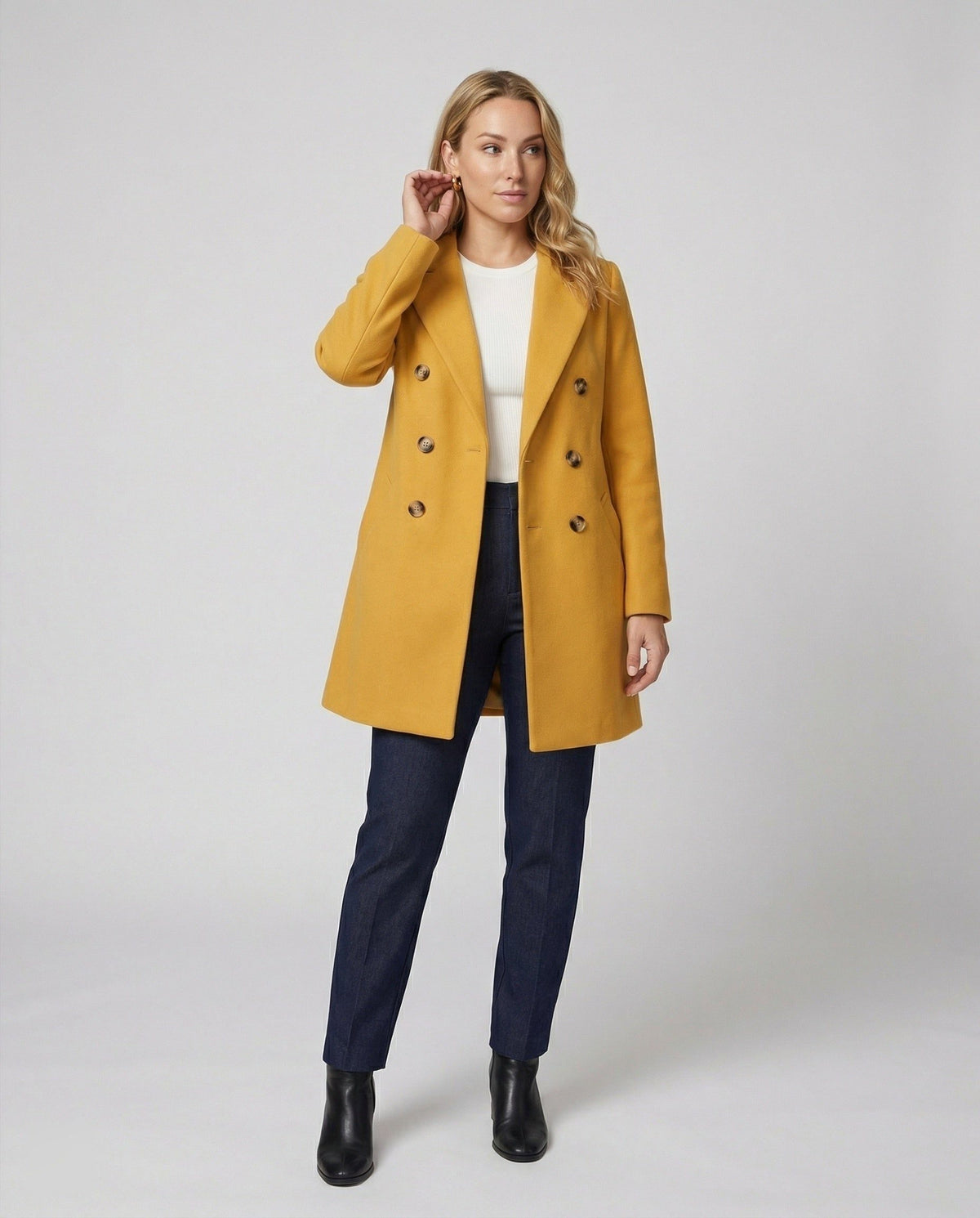 Flavie | Women's Double-Breasted Wool Coat