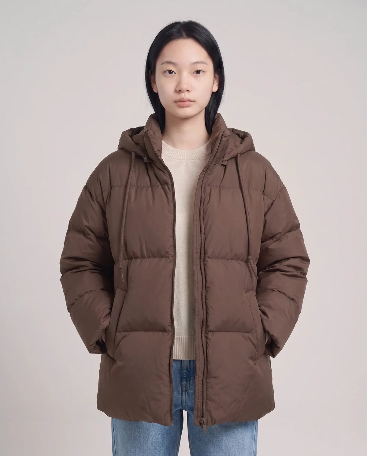Oversized Hooded Quilted Puffer Jacket