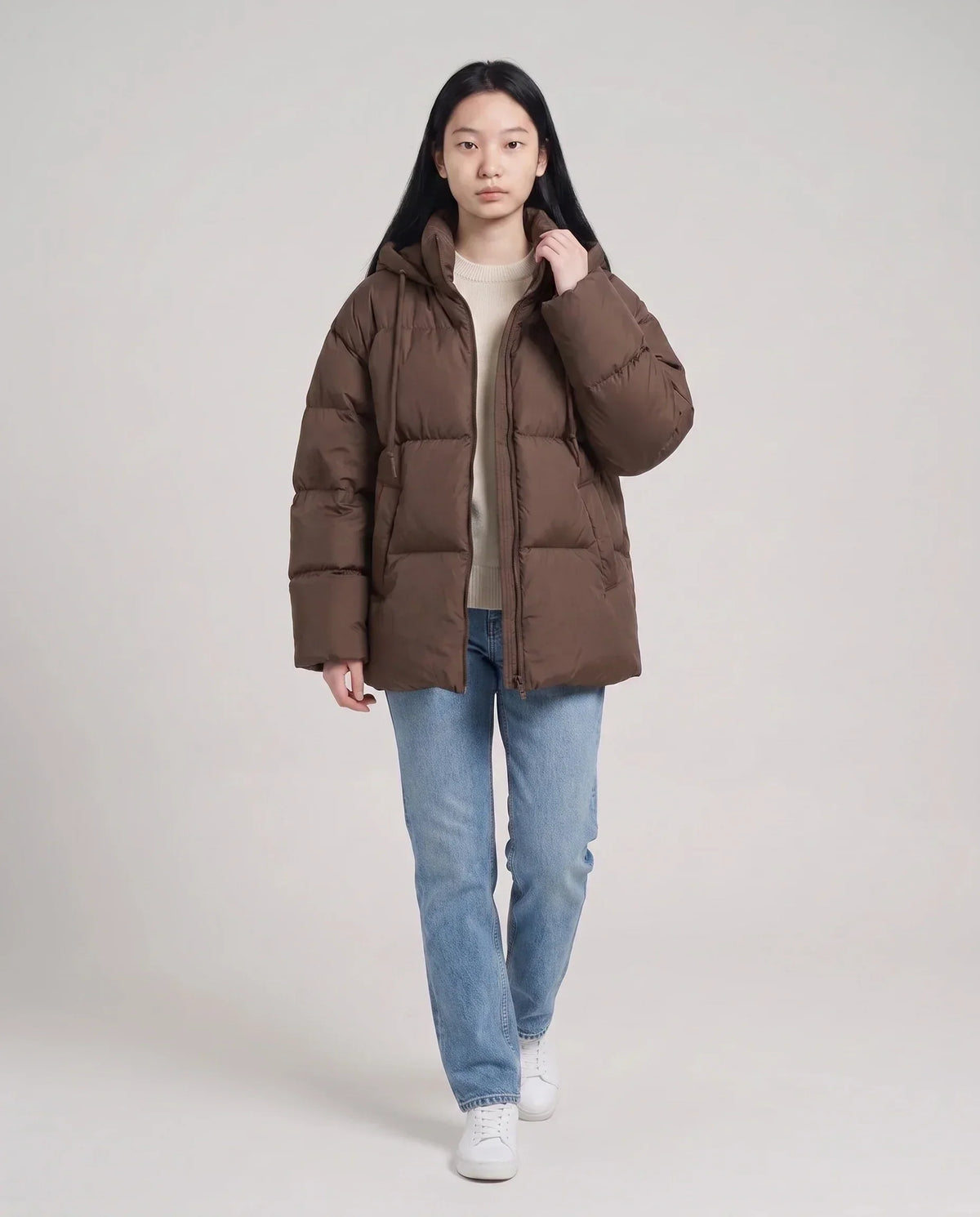 Oversized Hooded Quilted Puffer Jacket