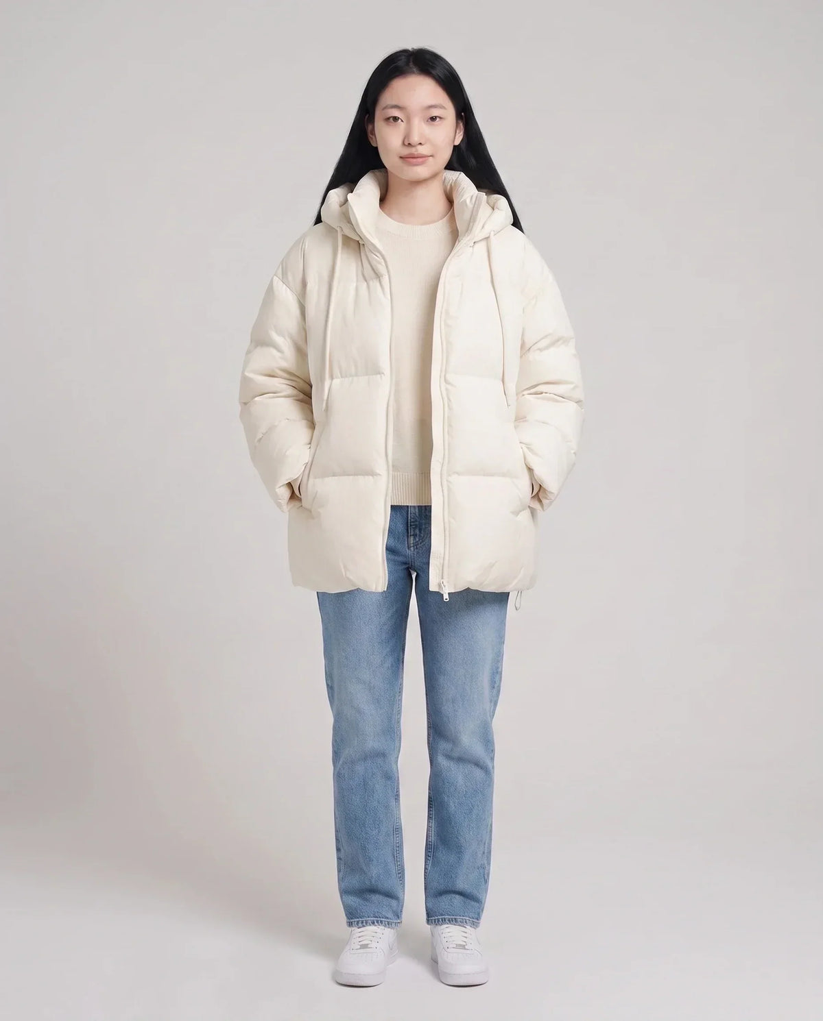 Oversized Hooded Quilted Puffer Jacket