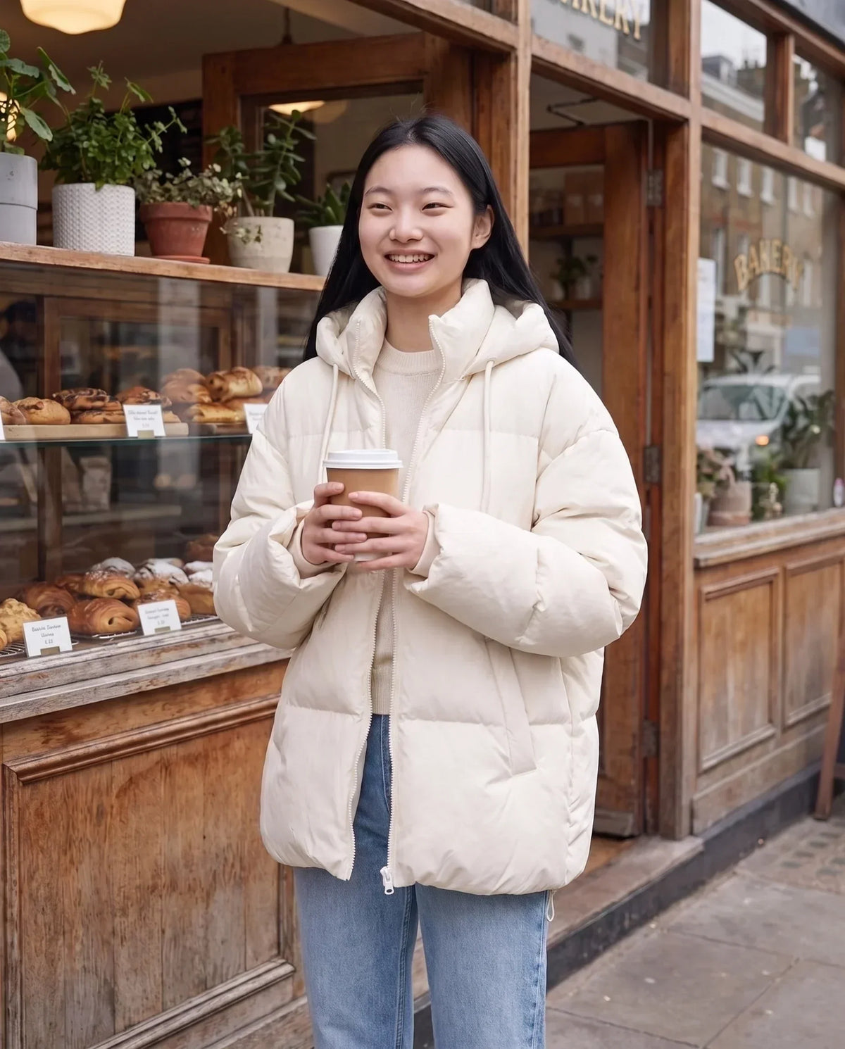 Oversized Hooded Quilted Puffer Jacket