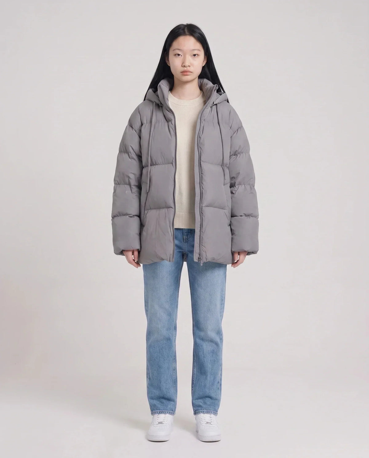 Oversized Hooded Quilted Puffer Jacket
