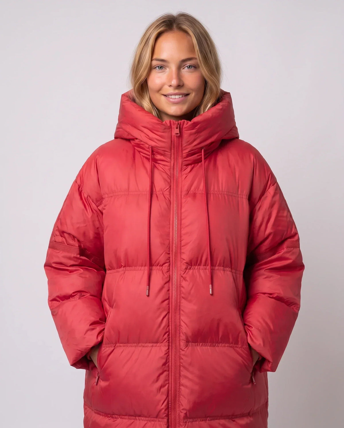 Extra-Long Cocoon Hooded Puffer Jacket