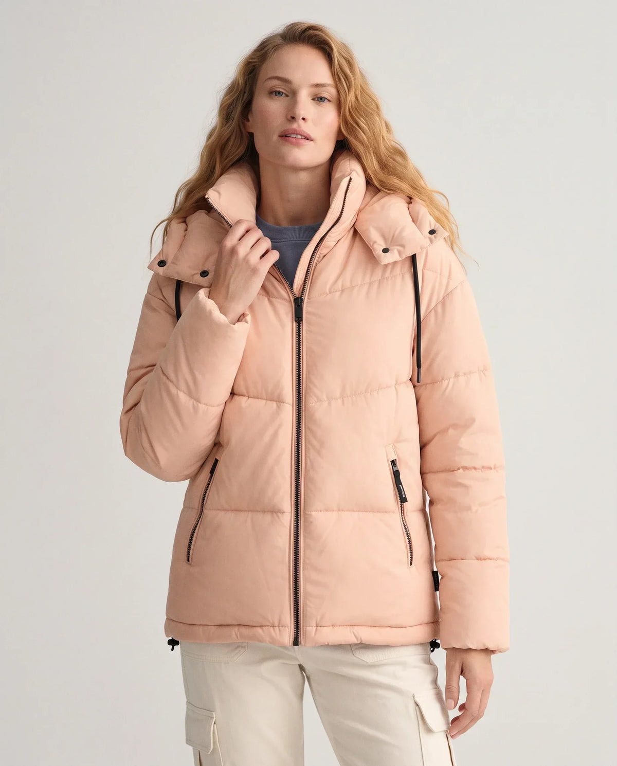 Short Oversized Hooded Puffer Jacket