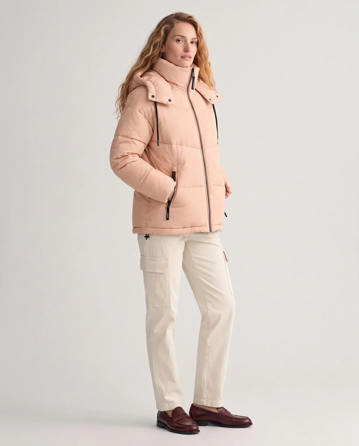 Short Oversized Hooded Puffer Jacket