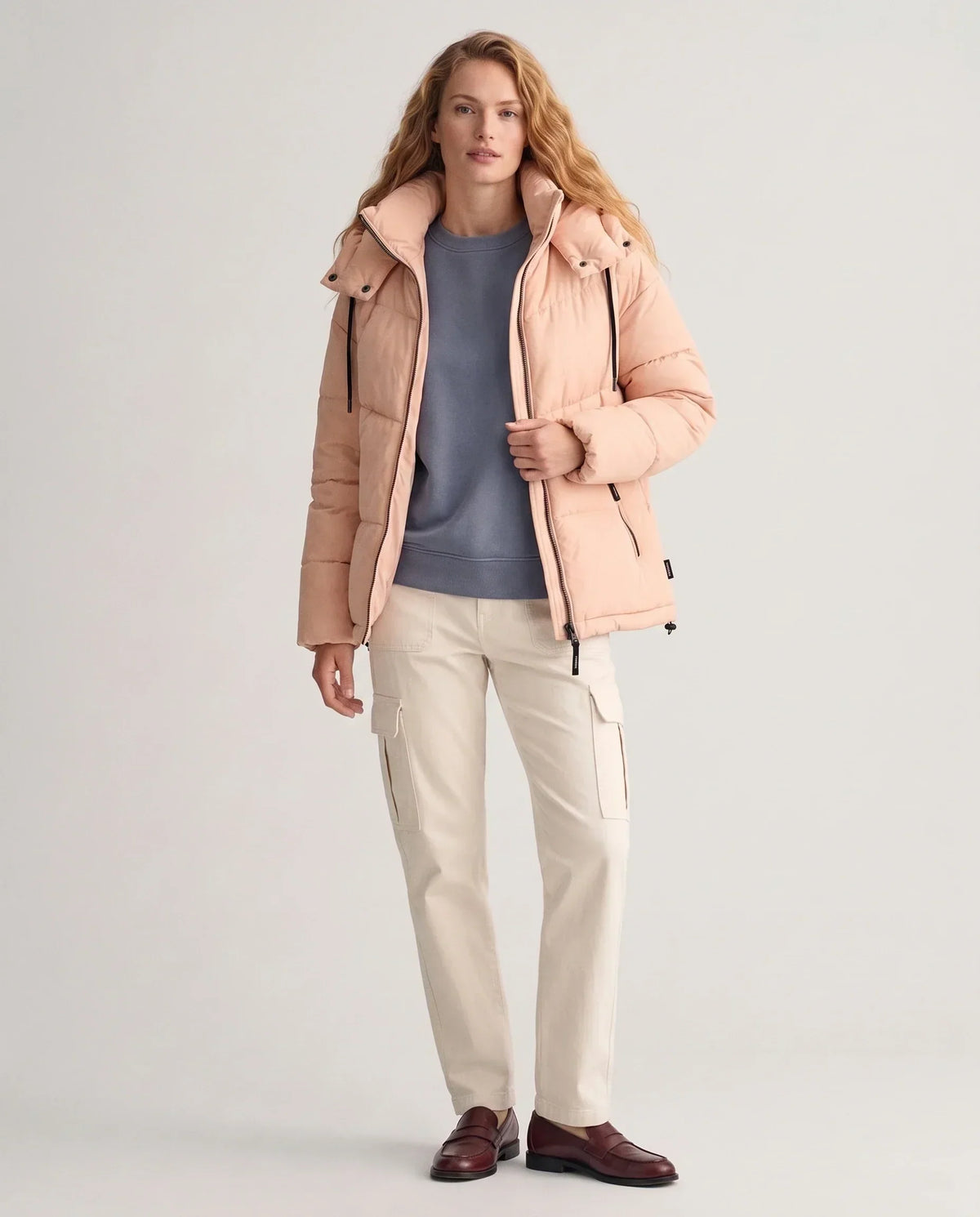 Short Oversized Hooded Puffer Jacket