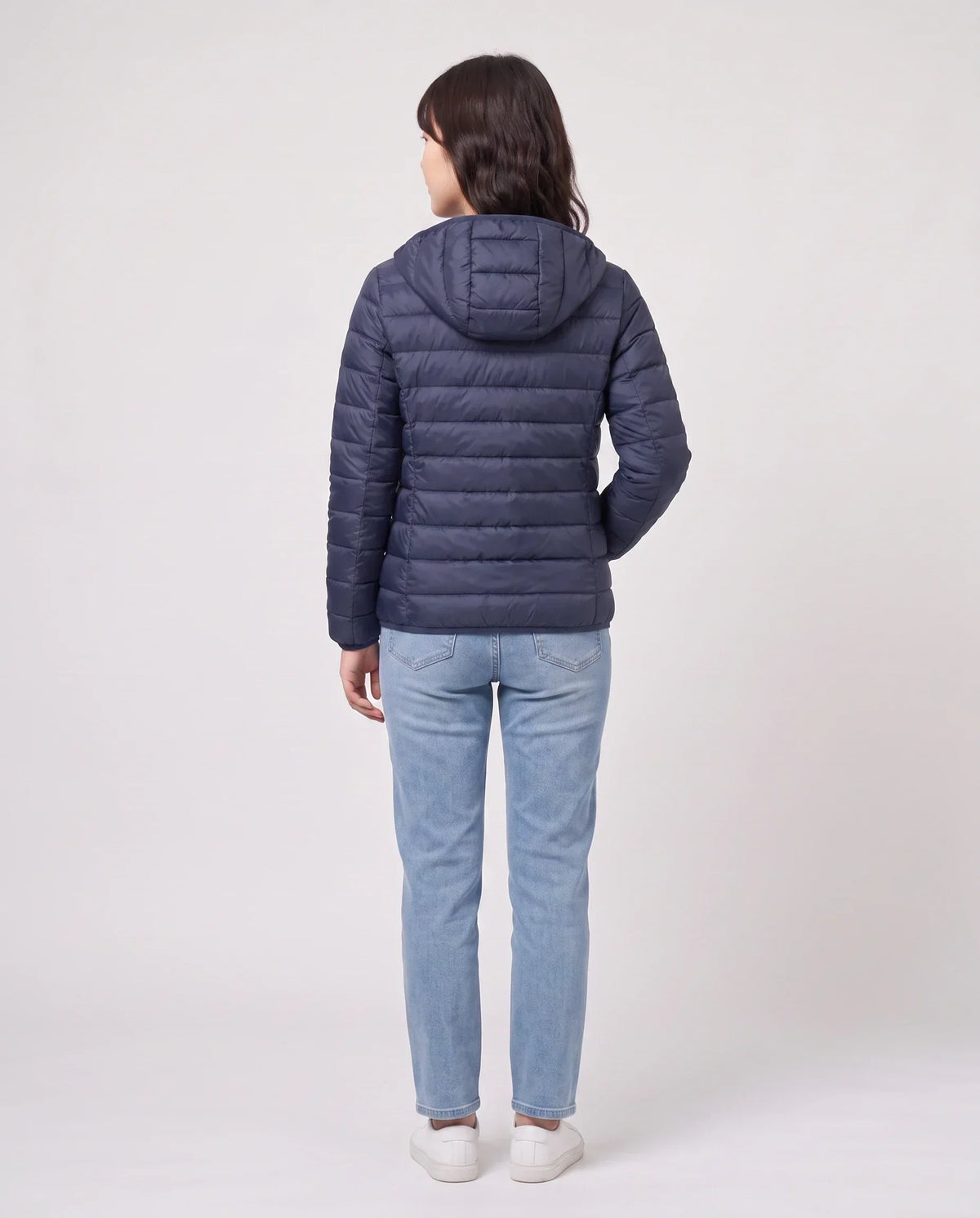 Short Ultra-Lightweight Hooded Puffer Jacket