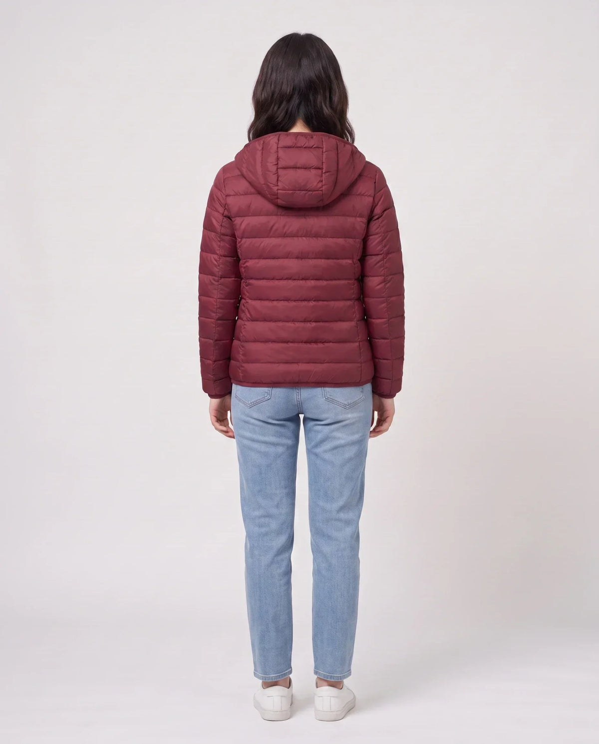 Short Ultra-Lightweight Hooded Puffer Jacket