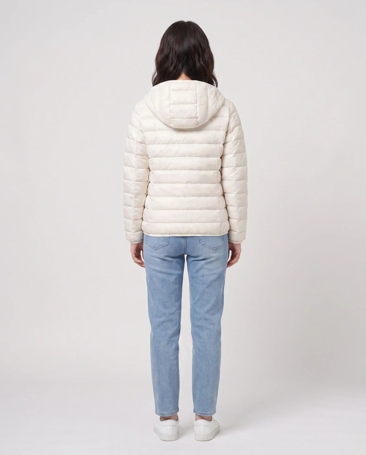 Short Ultra-Lightweight Hooded Puffer Jacket
