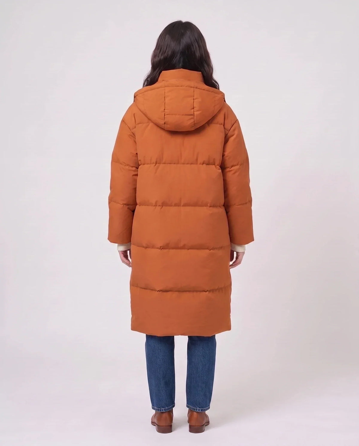 Long Oversized Hooded Puffer Jacket