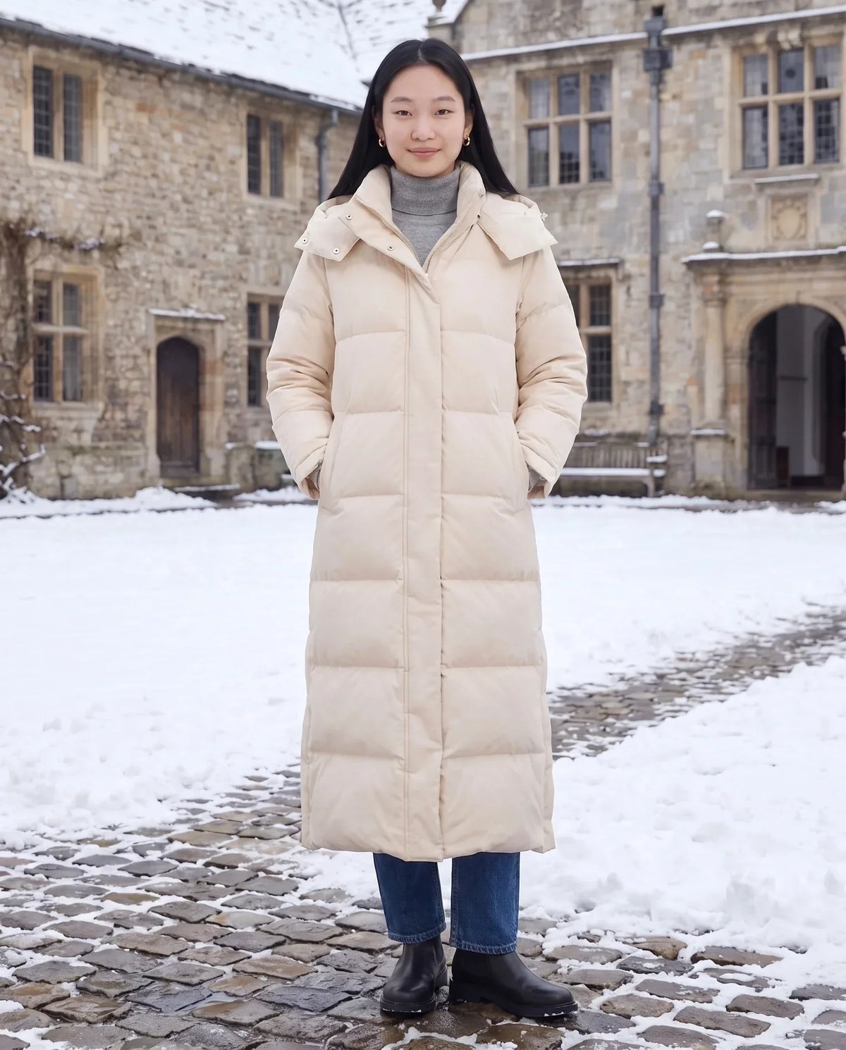 Maxi Hooded Puffer Coat