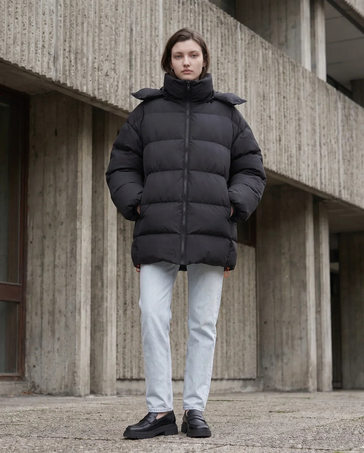Oversized Hooded Puffer Jacket
