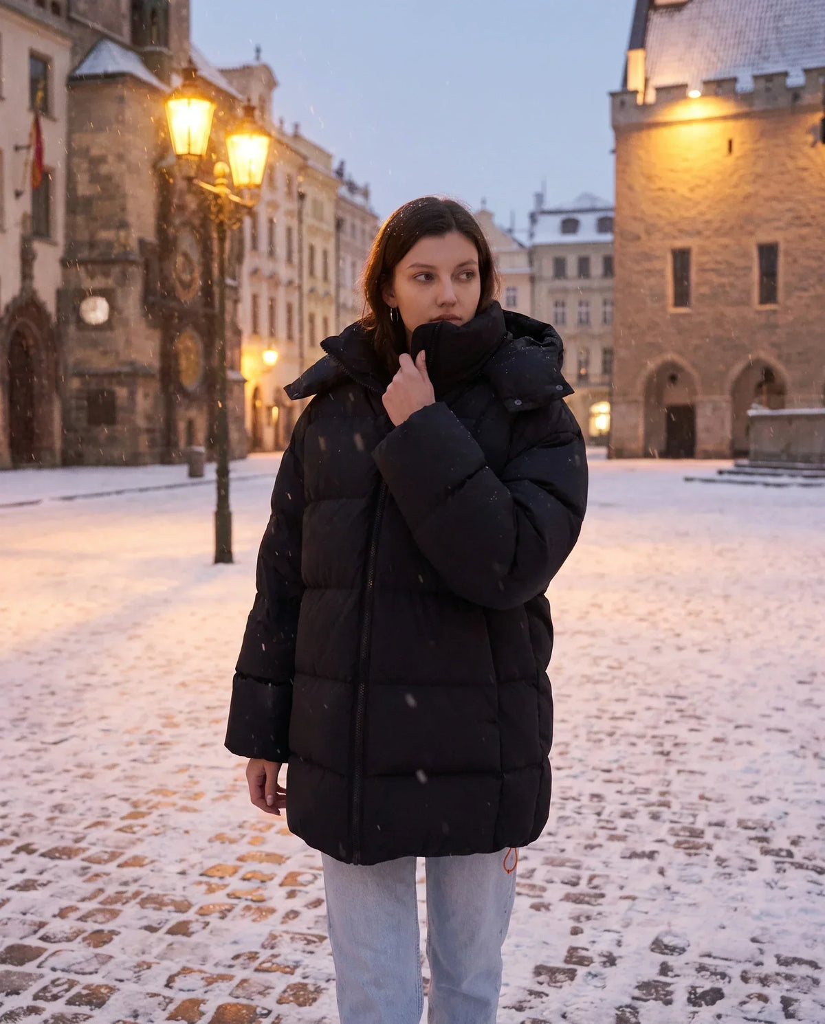 Oversized Hooded Puffer Jacket