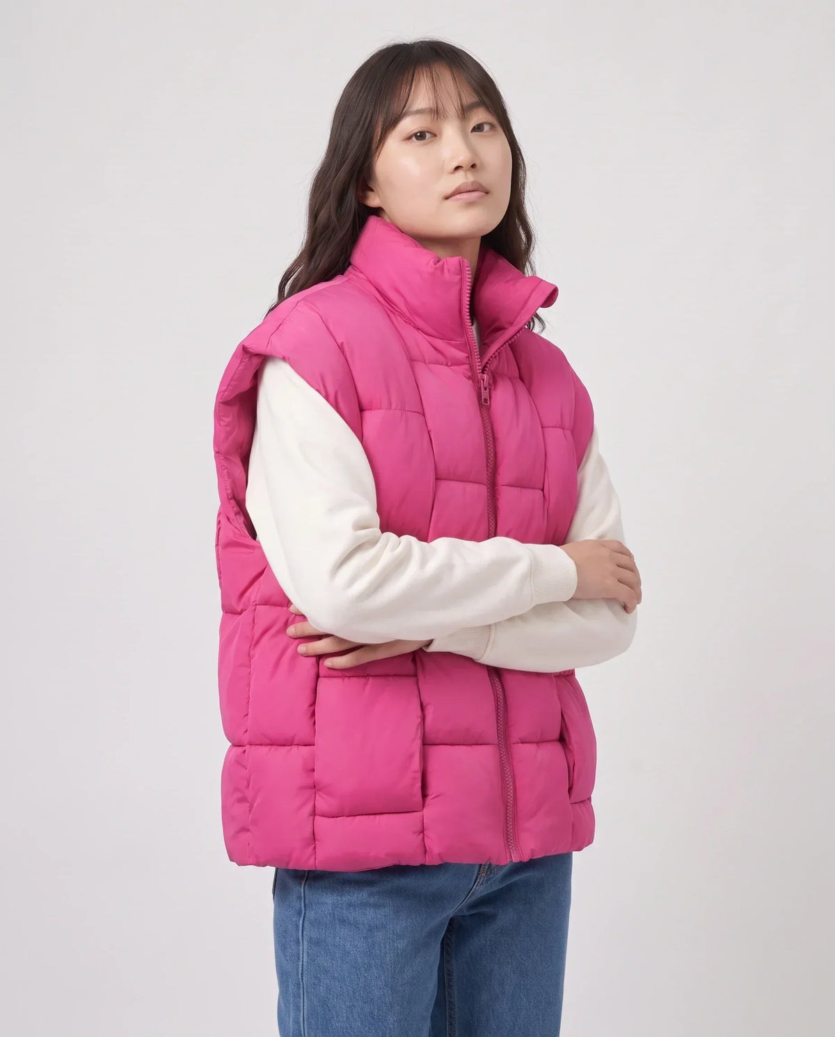 Oversized Quilted Puffer Gilet