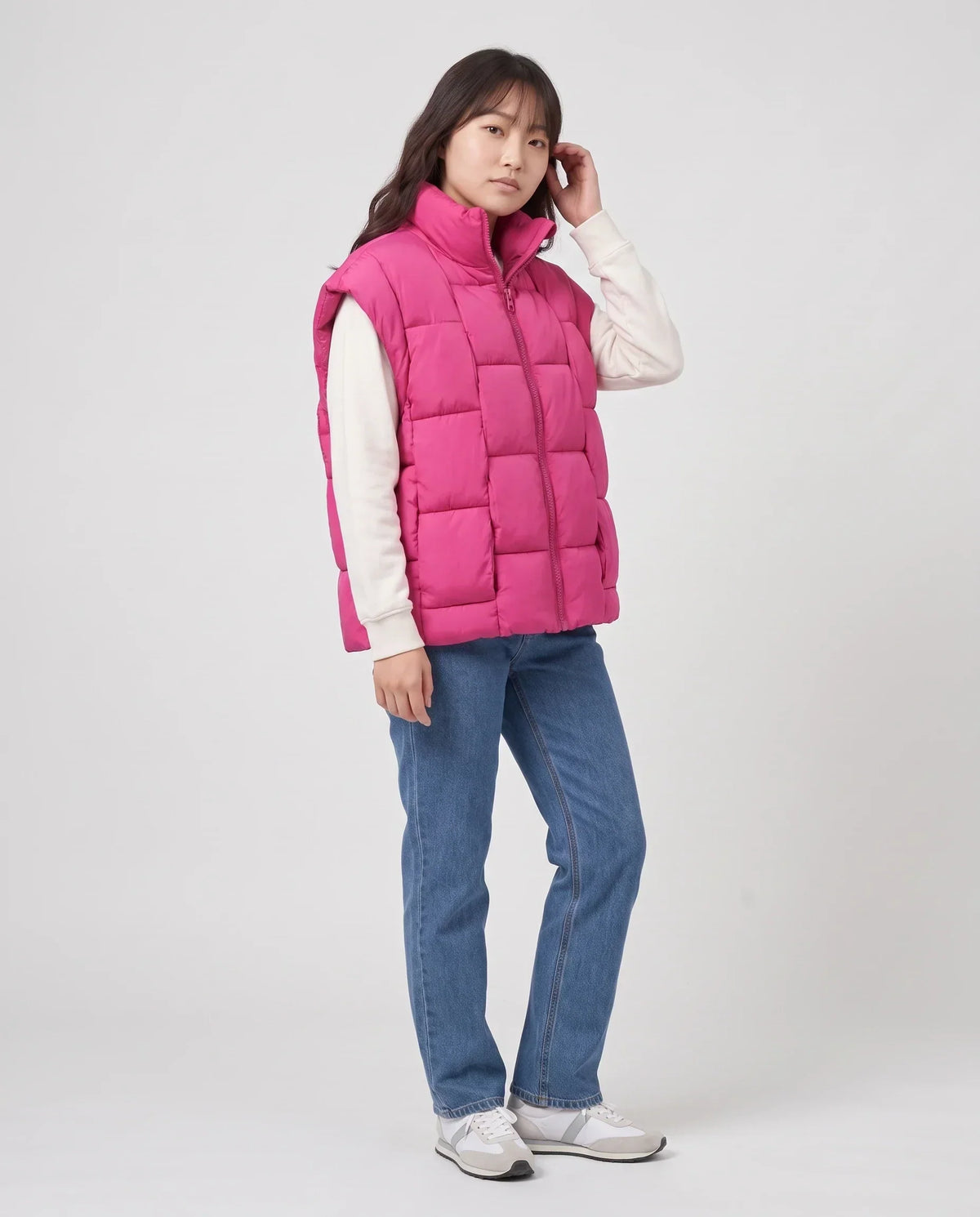 Oversized Quilted Puffer Gilet
