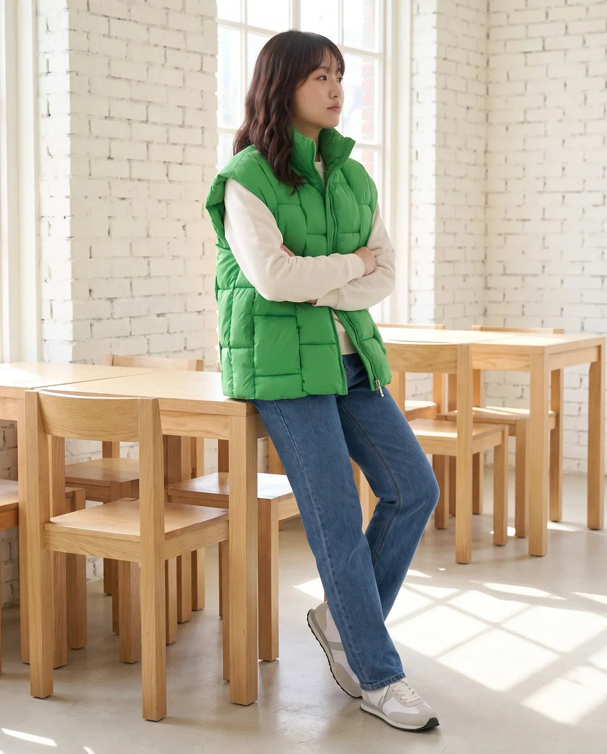 Oversized Quilted Puffer Gilet