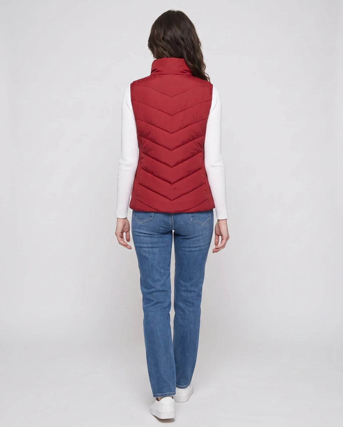 Fitted Sleeveless Puffer Gilet