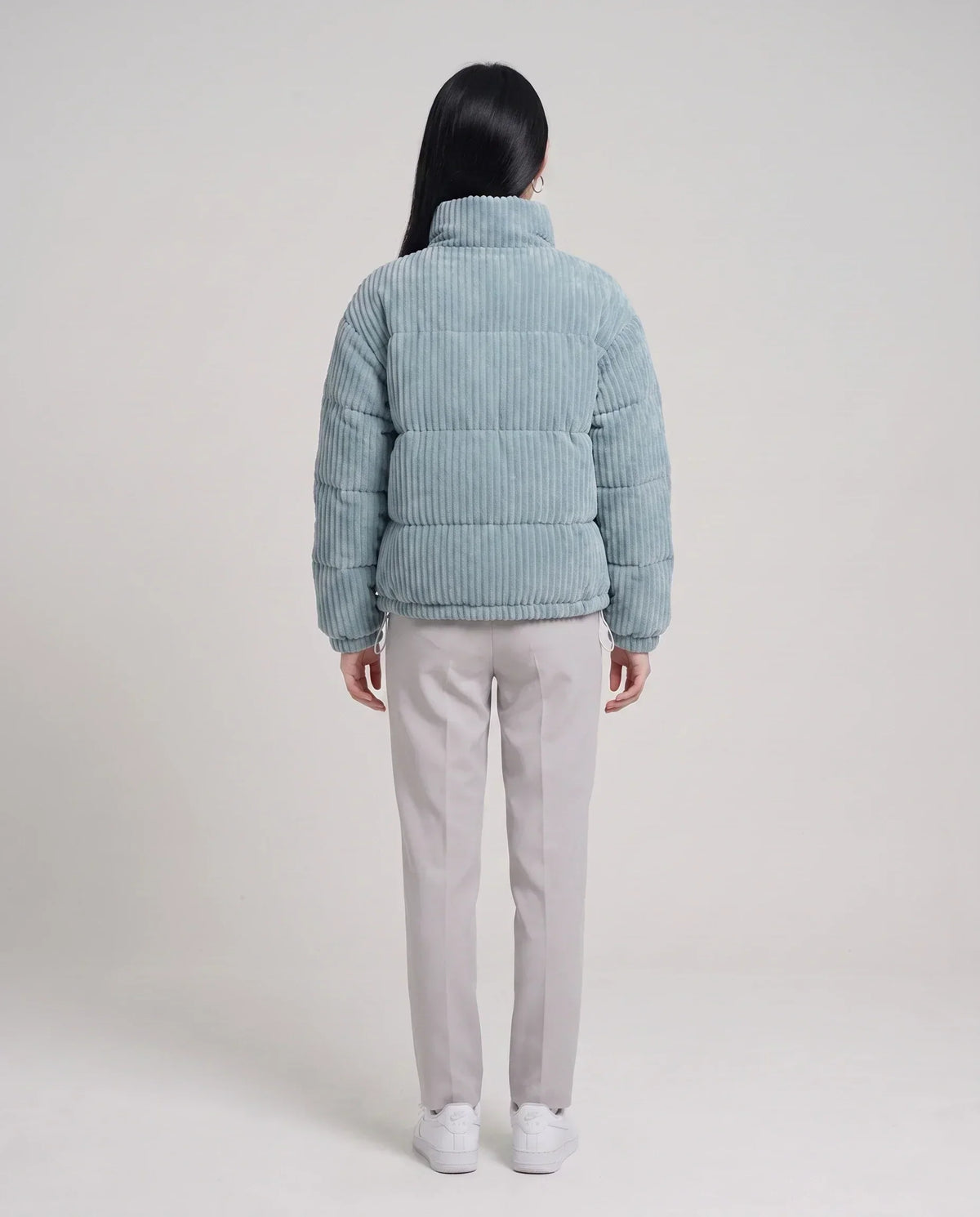 Short Corduroy Puffer Jacket